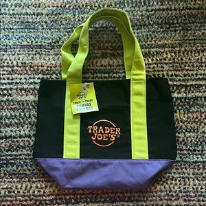 Trader Joe's Halloween Mini Canvas Tote Bag